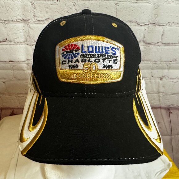 Lowes Motor Speedway 50 Years Of Firsts Adjustable Hat Cap - Picture 1 of 5